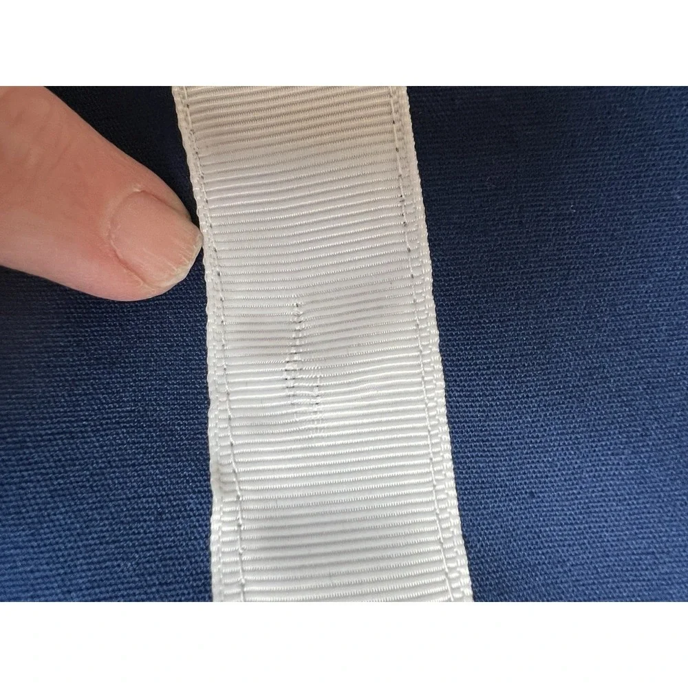Two Pottery Barn Teen Navy & White Curtain Blackout Panels  Greek Key 52 X 96